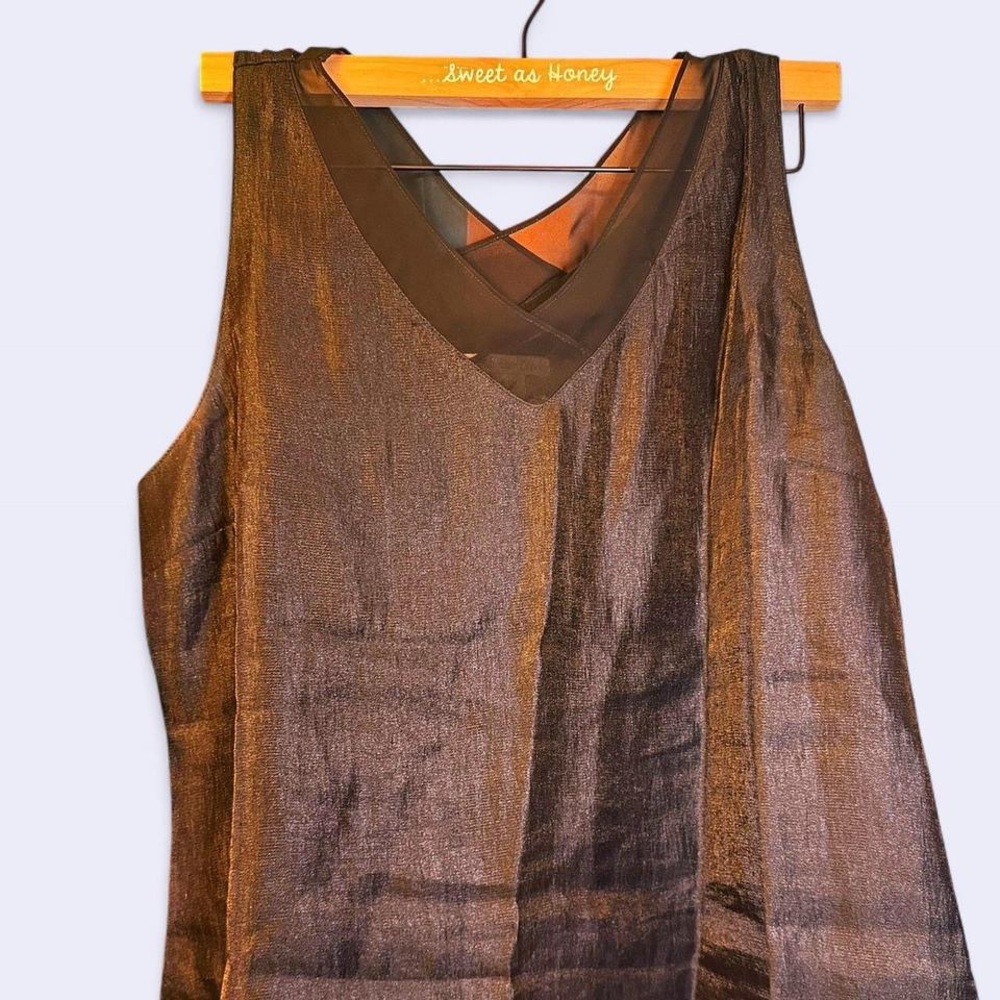 Coldwater Creek Shimmering Black Tank Top